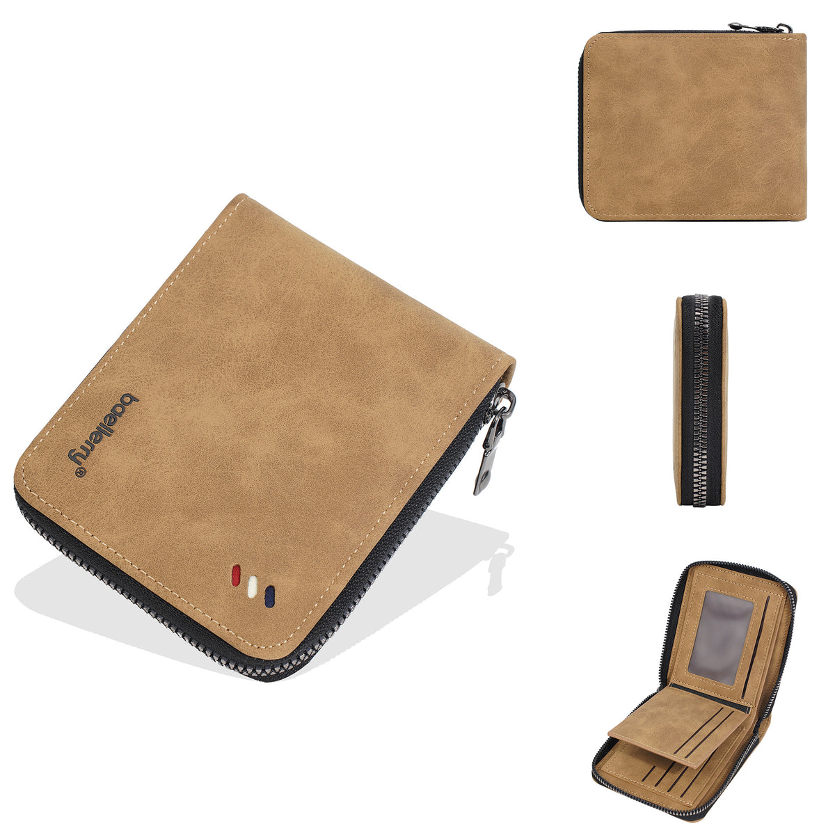 Men's Short Retro Multiple Slots Thin High-grade Men's Wallet