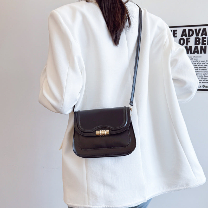 Women's Solid Color Retro Spring Fashion Simple Small Square Bags