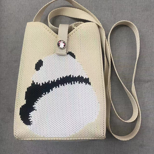 Style Woolen Yarn Fashion Simple Knitted Shoulder Bags