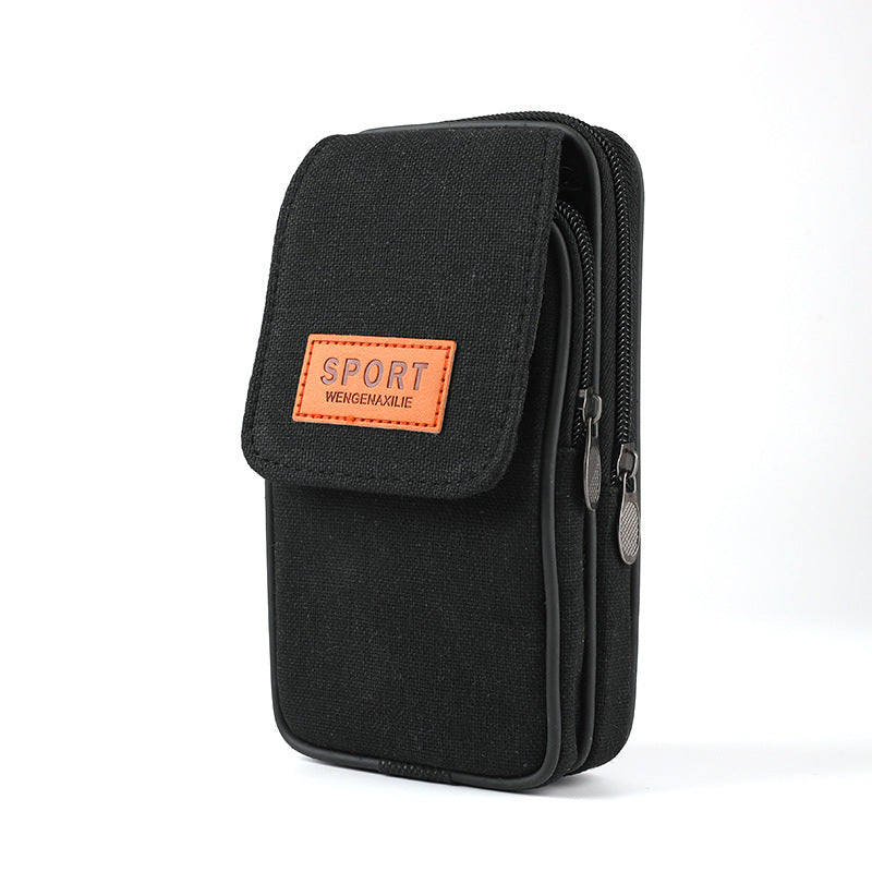 Men's Canvas Mobile Multifunctional Construction Site Men's Waist Packs