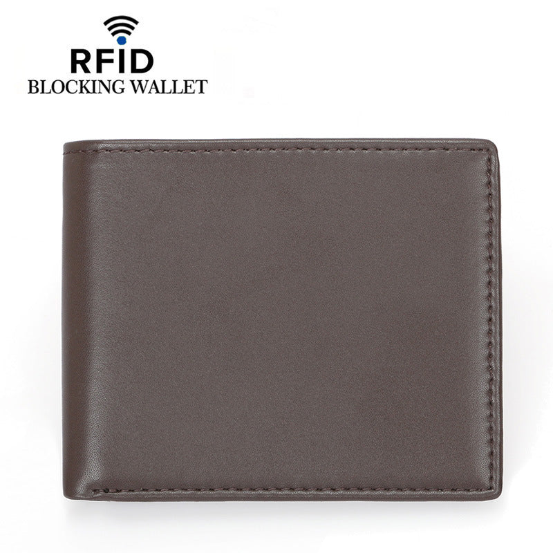Russia Leather For Man Swiping Multicolor Men's Wallet