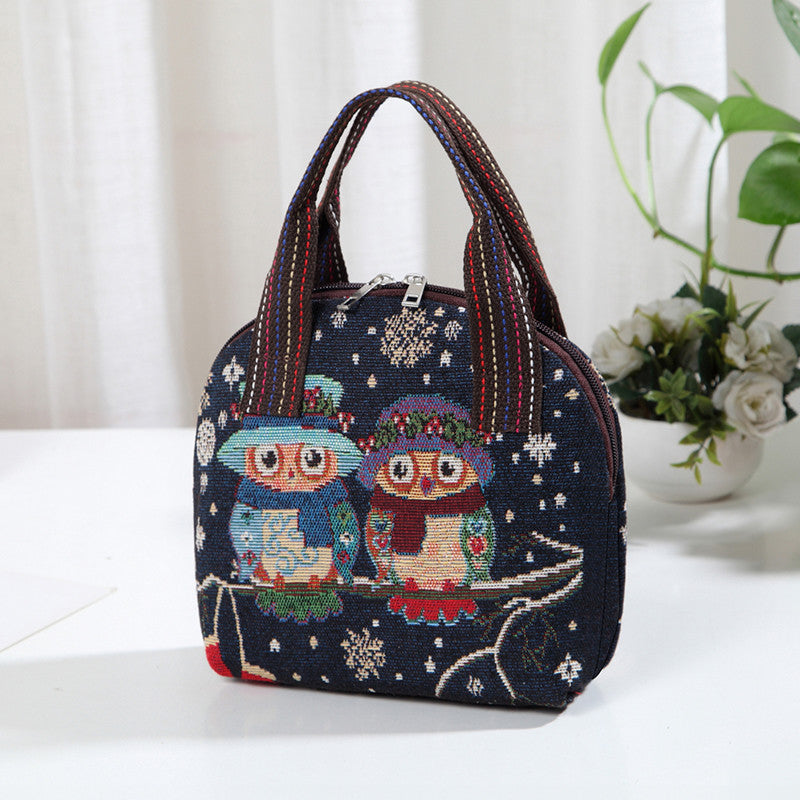 Women's Going Out To Vegetables Mummy Weaving Ethnic Style Handbags