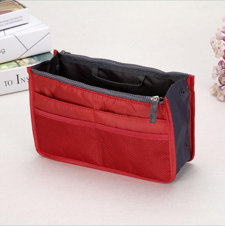 Medium Large Portable Double Zipper Wash Organizing Storage Makeup Bag