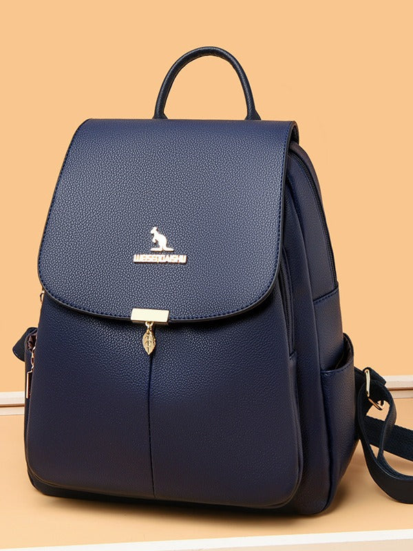 Women's Classic Trendy Fashion Soft Leather Backpacks
