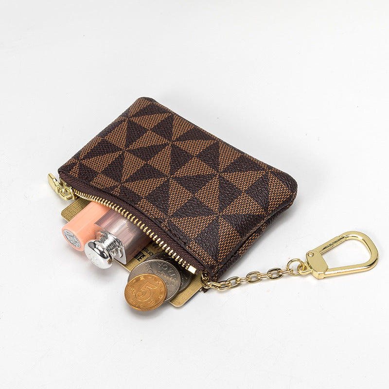 Glamorous Mini Short Zipper Printing Pannier Coin Purses