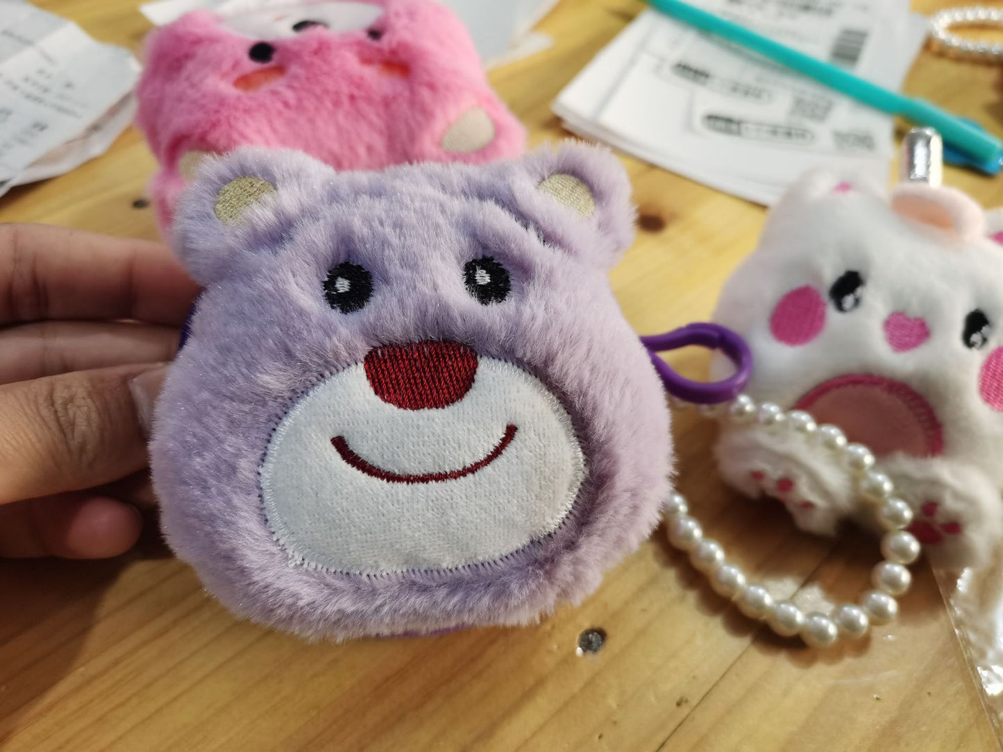 Children's Pendant Plush Creative Mini Clow Storage Coin Purses