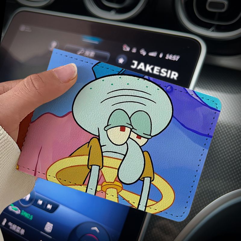 Octopus Funny Driving License Protective Cover Card Holder