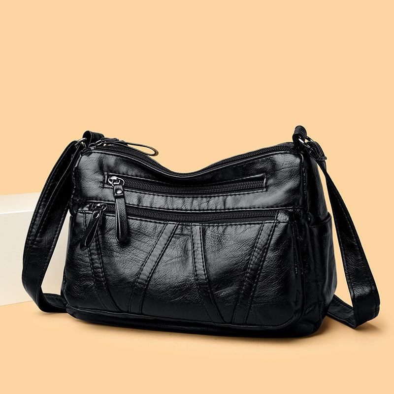 Winter Washed Lightweight Simple Mom Practical Women's Messenger Bag