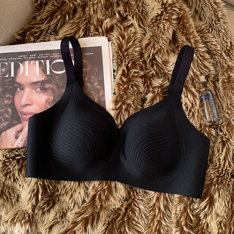 Support No Mold Cup Breasts Contracting Female Wire Lingerie Sets
