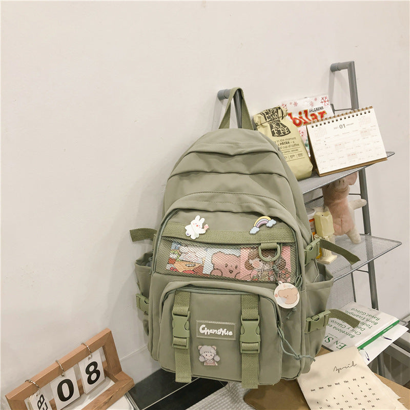 Women's Summer Unisex Korean Style College Backpacks