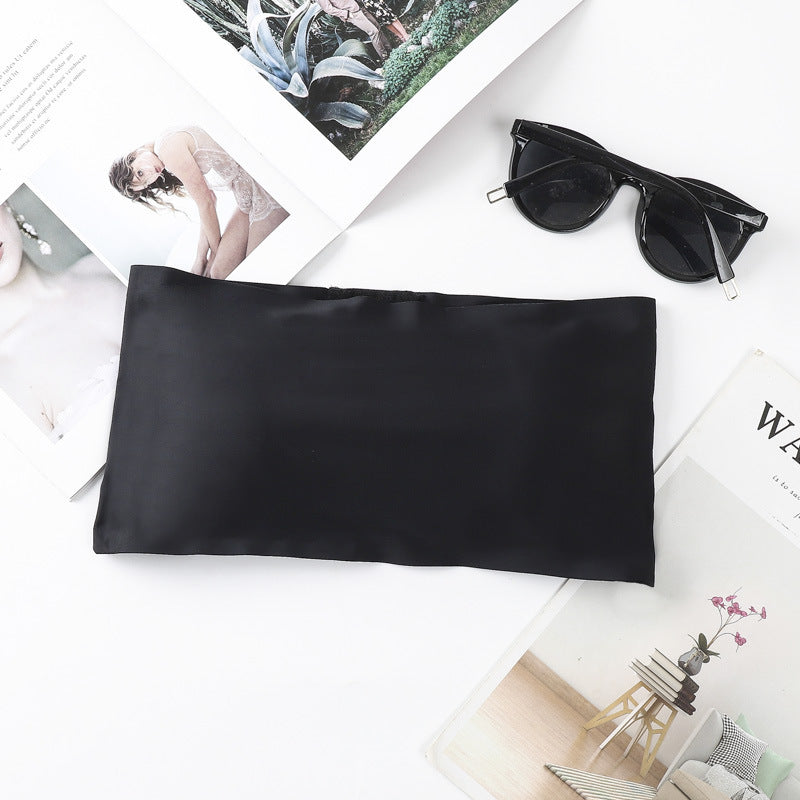 Women's Ice Silk Chest Wrap Underwear Tube Top Tanks Camis