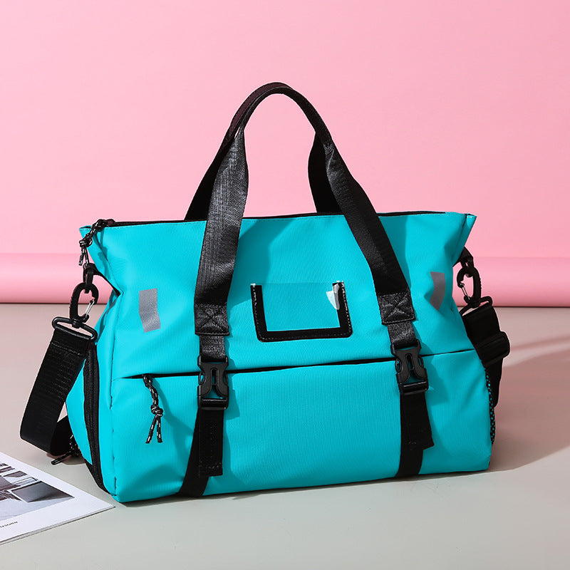 Coated Oxford Cloth Workout Portable Dry Wet Separation Travel Bags