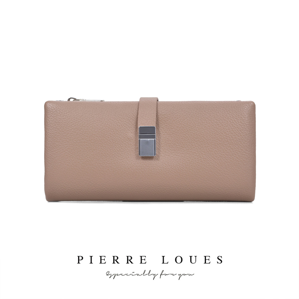 Women's Simple Metal Fashion Three-fold Long Ladies Wallet