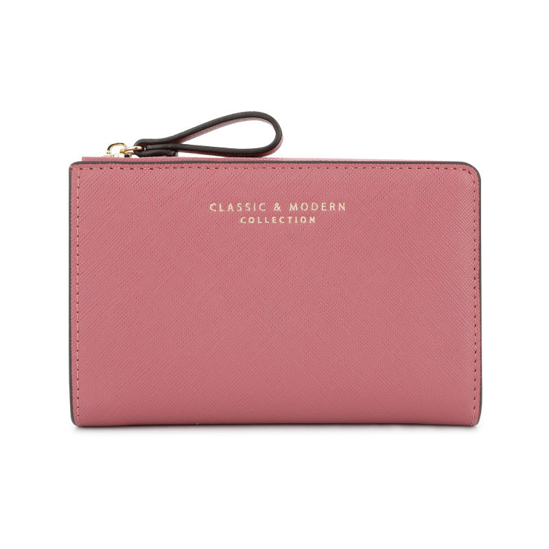 Trendy Women's Cross Pattern Large Capacity Ladies Wallets