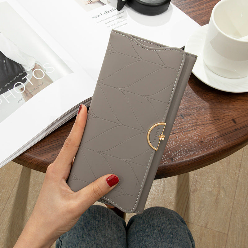 Charming Women's Long Design Fresh Clutch Coin Purses