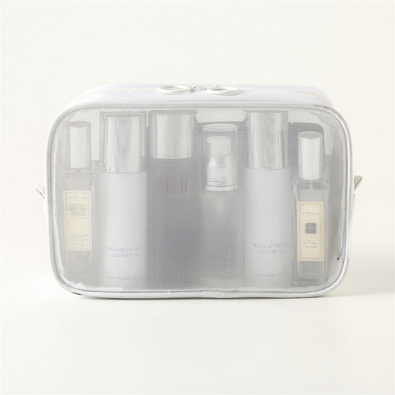 Trendy Large Capacity Portable Toiletry Mesh Bags