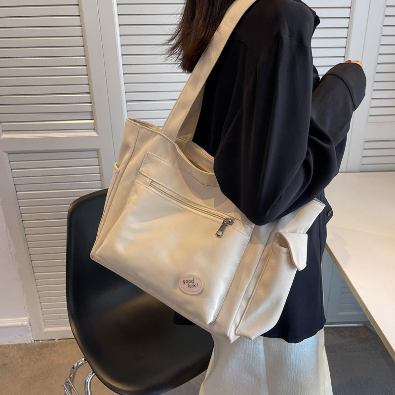 Class Commuter Large Capacity Woven Big Female Women's Shoulder Bag