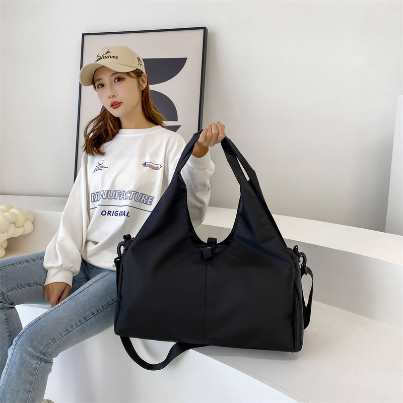 Women's Oxford Cloth Large Capacity Yoga Fitness Independent Shoe Travel Bags