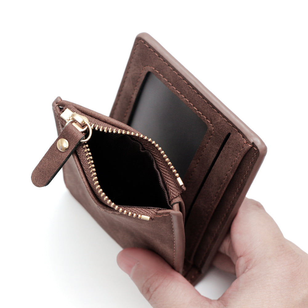 Comfortable Men's Pocket Vintage Short Dollar Men's Wallet