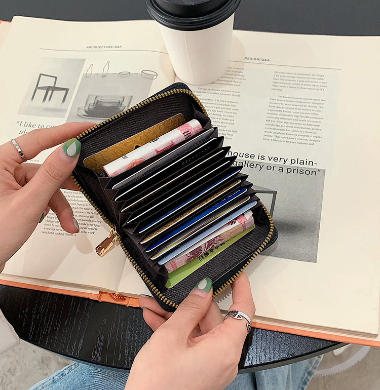 Women's & Men's & Large Capacity Multiple Slots License Clip Set Card Holder