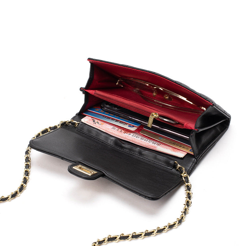 Women's Rhombus Chain Classic Style Niche High Crossbody Bags