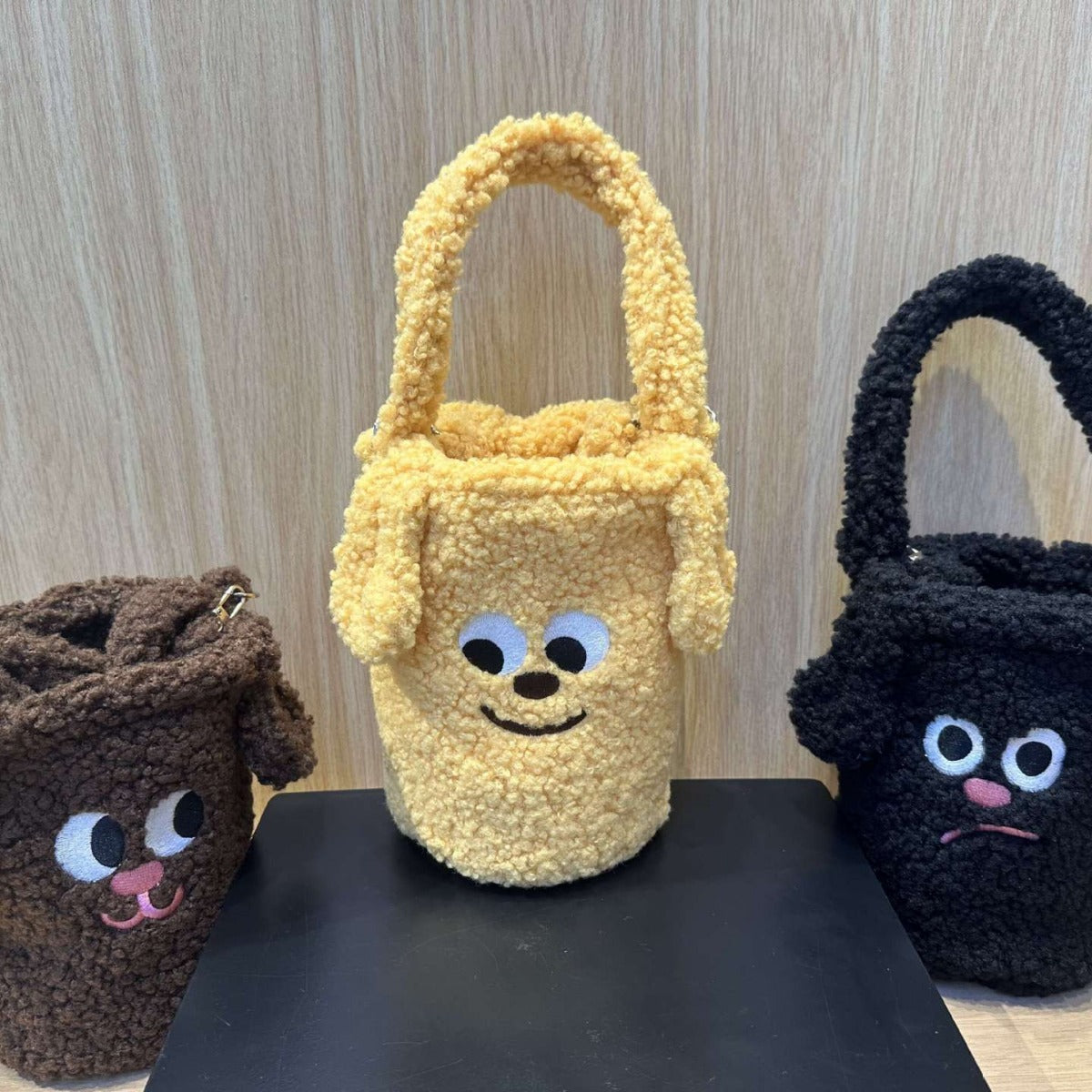 Fashion Women's Plush Dog Mobile Popular Women's Shoulder Bag