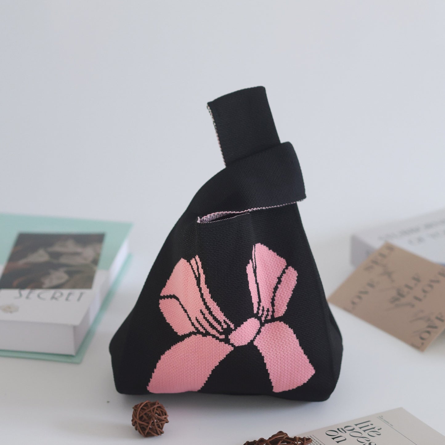 Unique Women's Knitted Woven Vest Simple Handbags