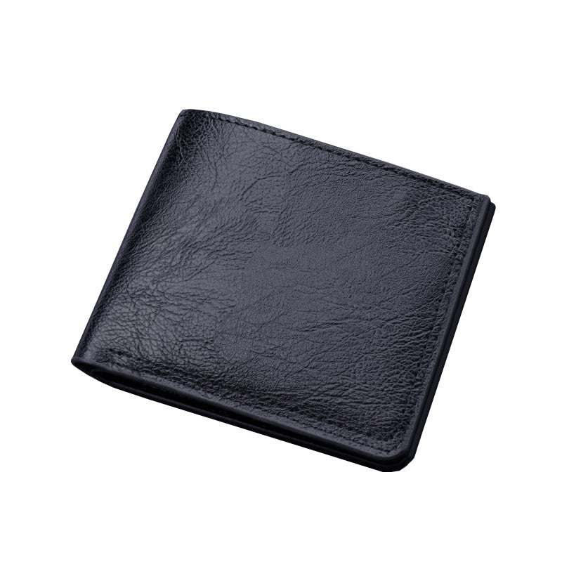 Men's Button Short Driving License Leather Beauty Men's Wallets
