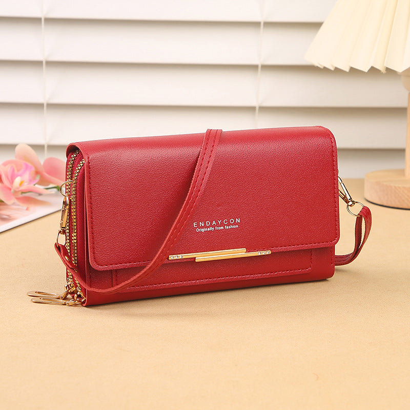 Women's Fashion Large Capacity Mid-length Clutch Ladies Wallet