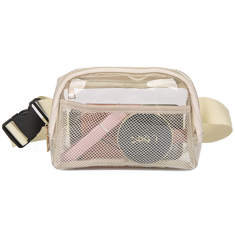 Pretty Women's Transparent Summer White Ditch Bags