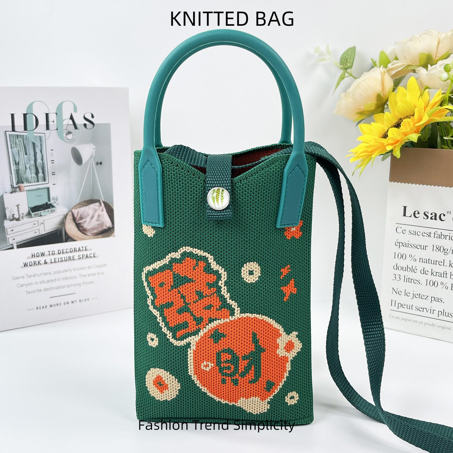 Pretty Knitted Mobile Mason Korean Mini Bags