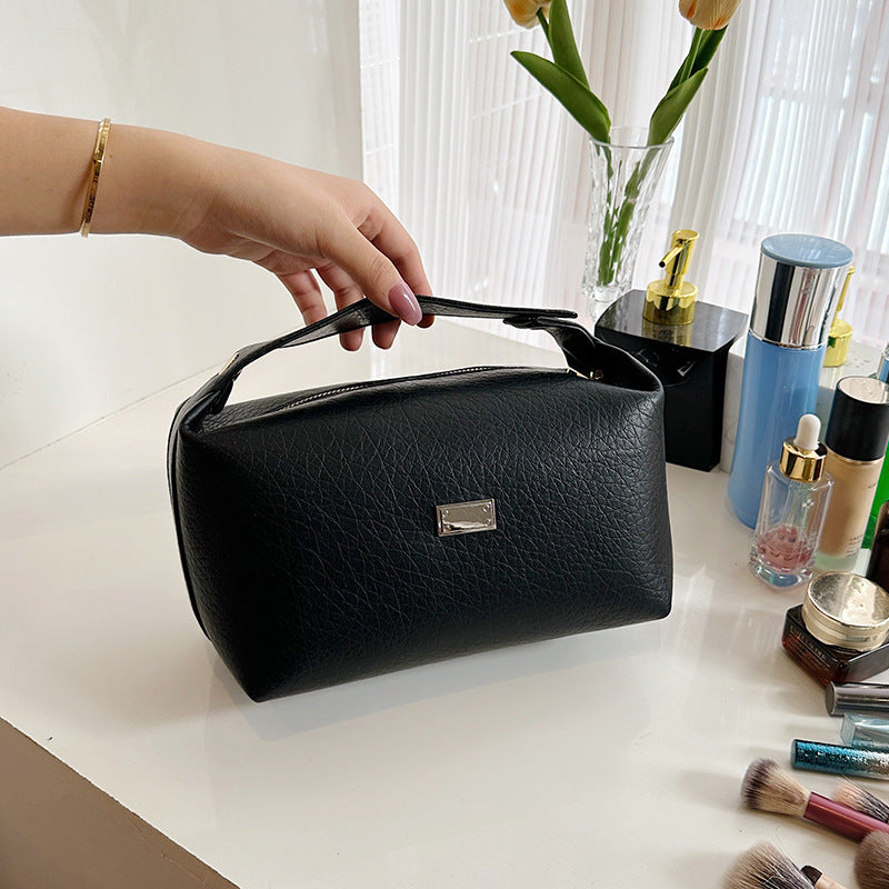 Portable Cosmetics Storage Simple Solid Color Cosmetic Bags