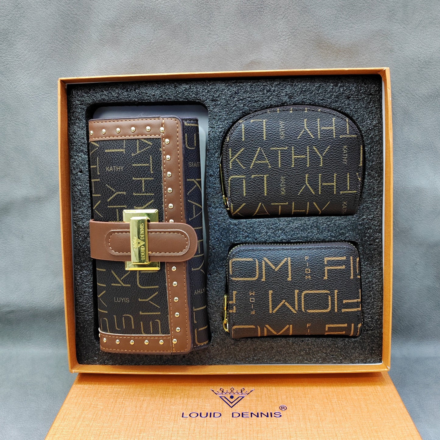 Stylish Pretty Three-piece Gift Box Sets Card Holder