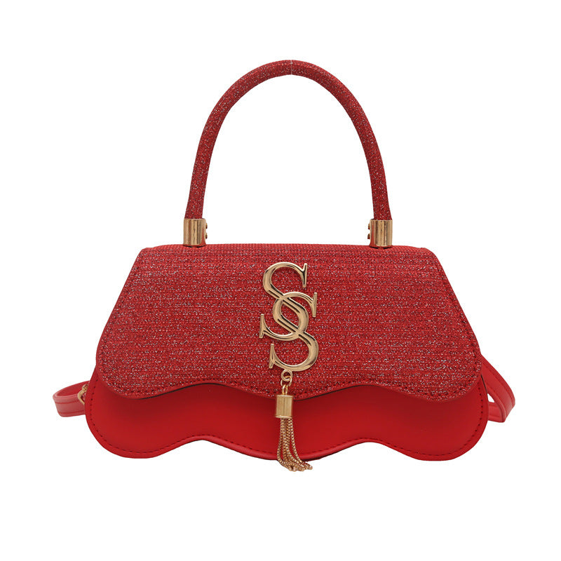 Trend Letter Hardware Spring Fashion Pop Oblique Women's Shoulder Bag