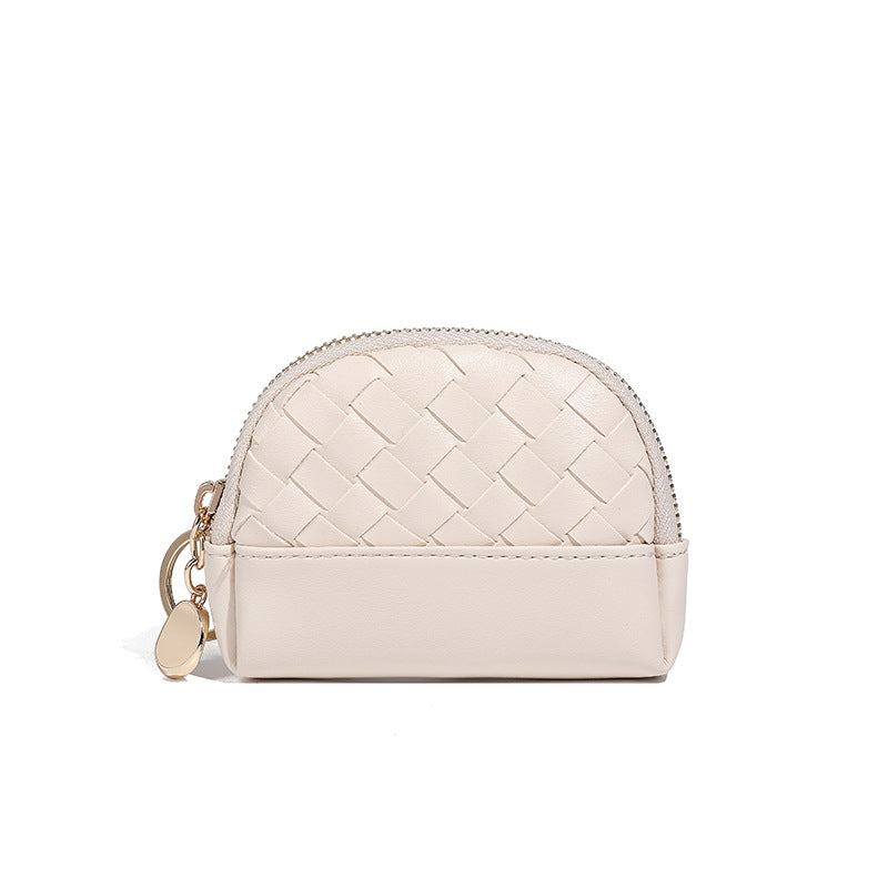Creative Women's Hand-woven Simple Leather Zipper Ladies Wallet
