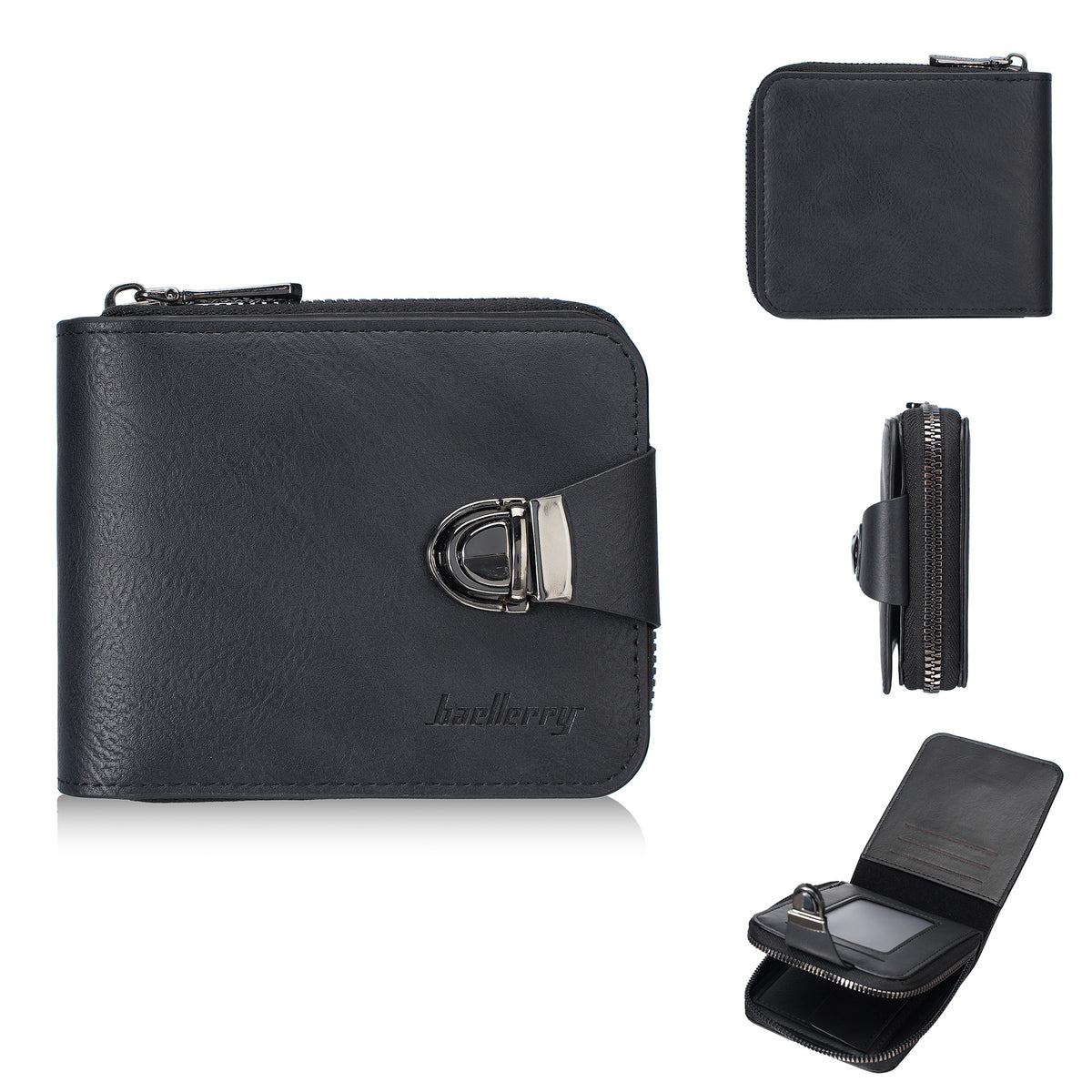 Men's Short Retro Credit High-grade Zipper Coin Purses