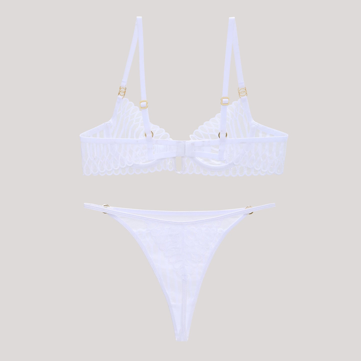Elegant Graceful Deep Steel Ring Natural Bras