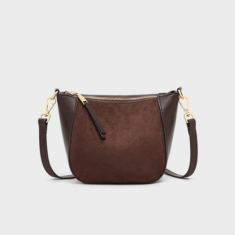 Women's Genuine Leather Advanced Feeling Tong Dumpling Bags