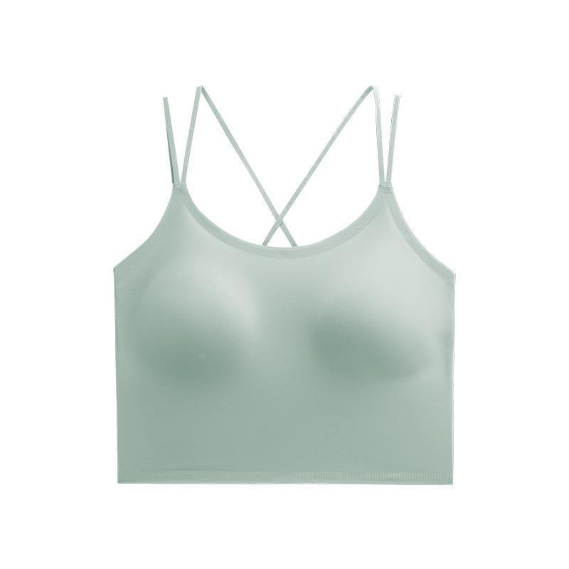 Women's U-shaped Backless Integrated Wireless Underwear Sling Bras