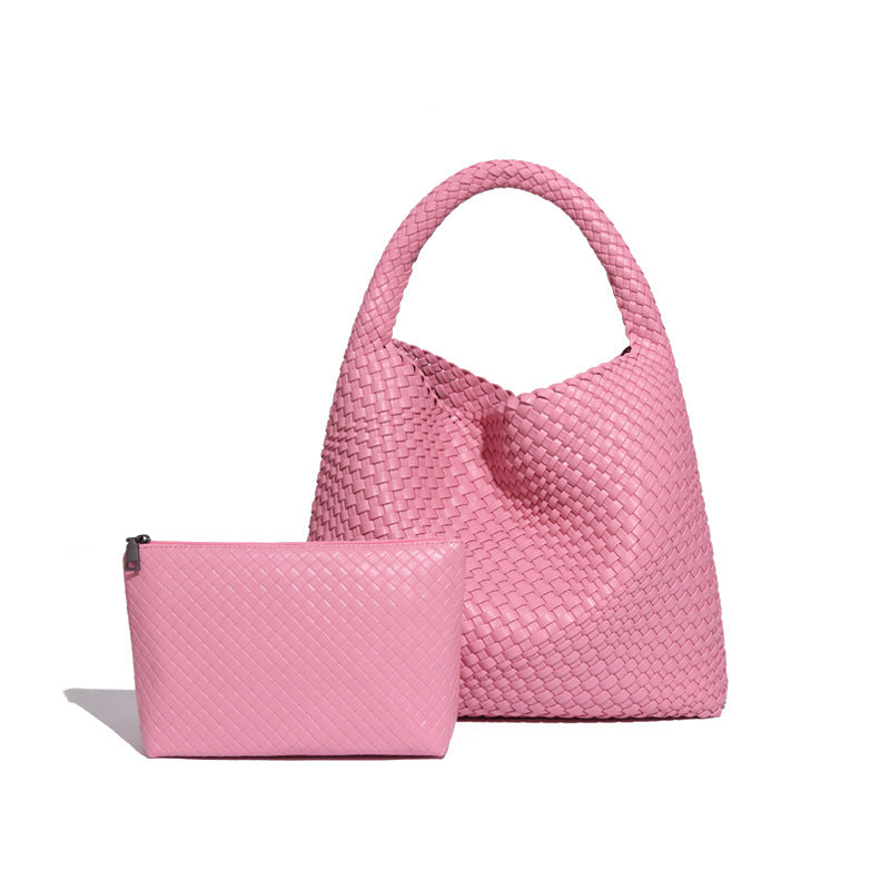 Women's Hand-woven Fashion Portable Korean Style Large Capacity Women's Shoulder Bag