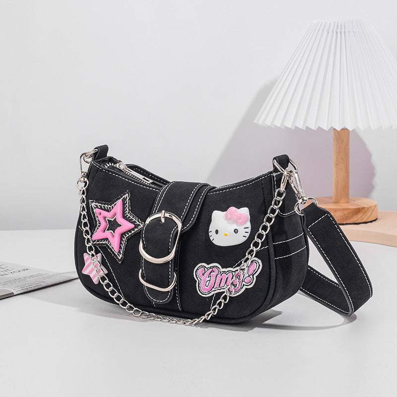 Hot Chain Baguette Underarm Design Cute Women's Shoulder Bag
