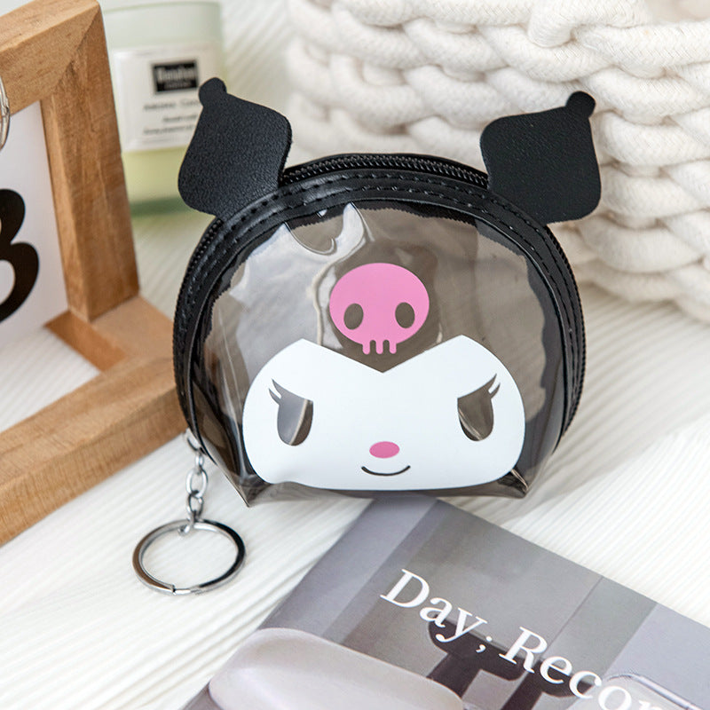 Portable Size Big Ear Dog Clow Melody Coin Purses