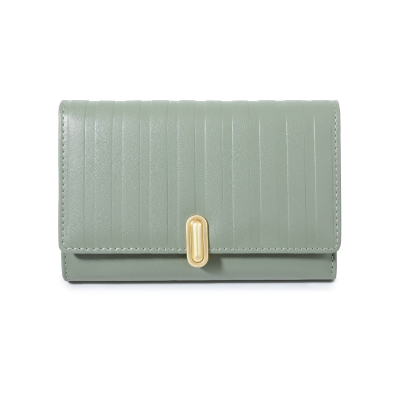Women's Striped Embossed Short Fashion Clutch Bags