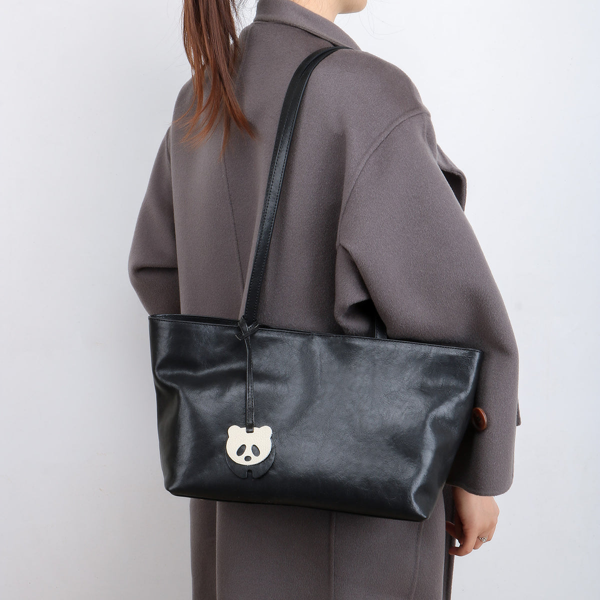 Women's Vegetable Tanned Leather Cow Genuine Underarm Niche Retro Soft Large Women's Messenger Bag