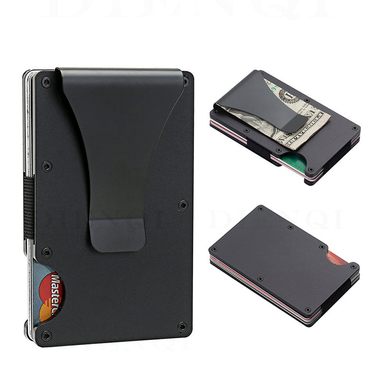 Aluminum Alloy Dollar Metal Credit Cassette Men's Wallet