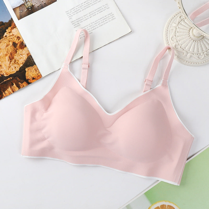 Women's Ice Silk Seamless Wireless Push Up Everyday Bras