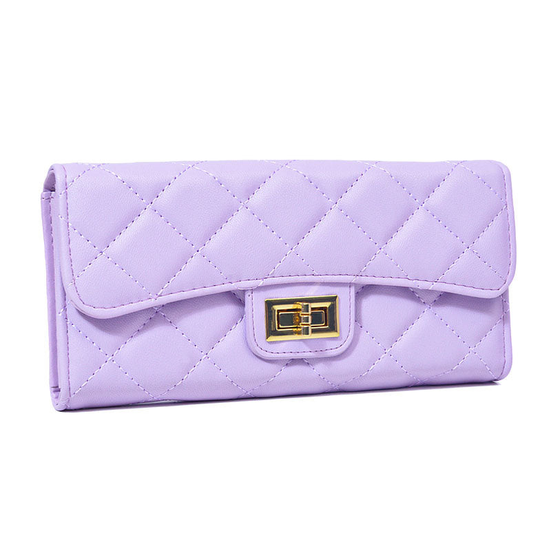 Women's Korean Online Classic Style Rhombus Long Zipper Simple Ladies Wallets