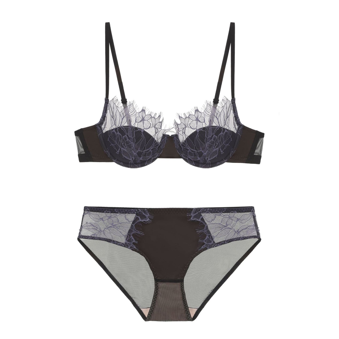 Ring Small Chest Push Up Sexy Thin Cotton Satin Bras