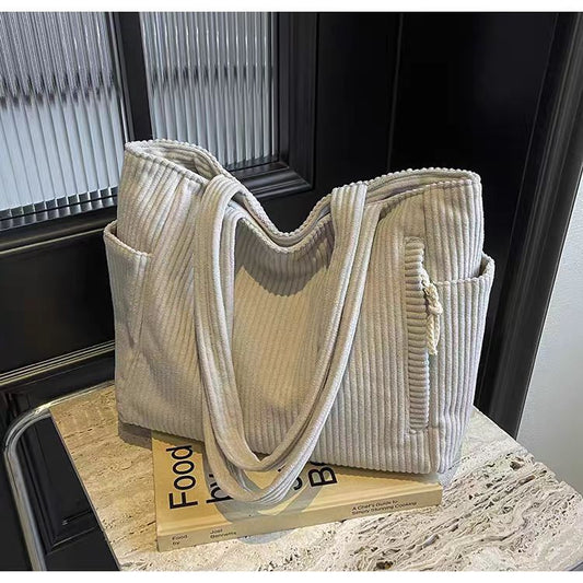 Women's Creative Corduroy One Shopping Advanced Shoulder Bags