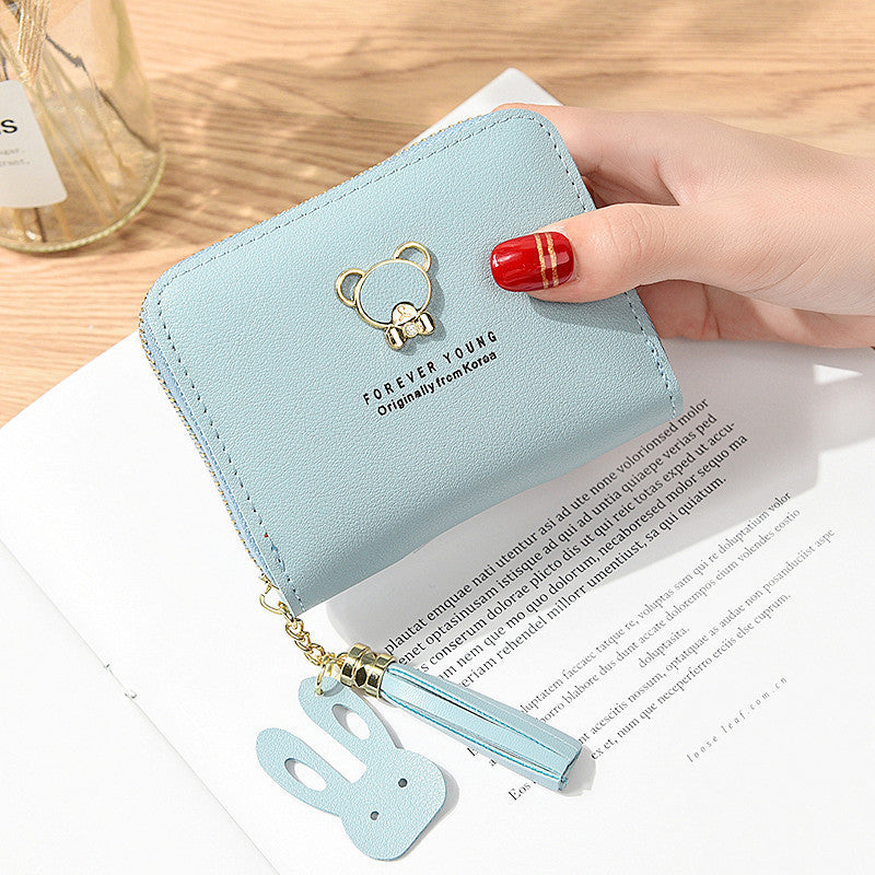 Casual Women's Zipper Short Fashion Cute Coin Purses